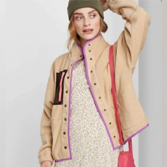 Wild Fable Snap Jacket - Picture 1 of 7